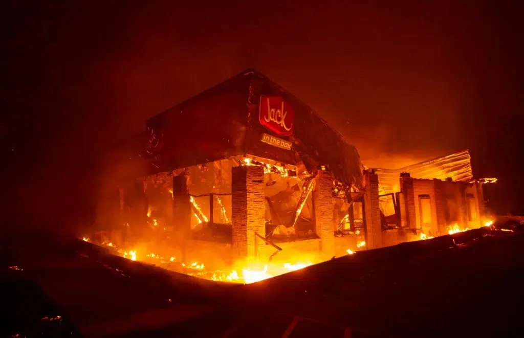 Paradise: Before and after the town's wildfire destruction, photo by Josh Edelson/AFP