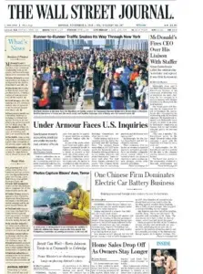 The Wall Street Journal featuring a photograph by Josh Edelson (2)