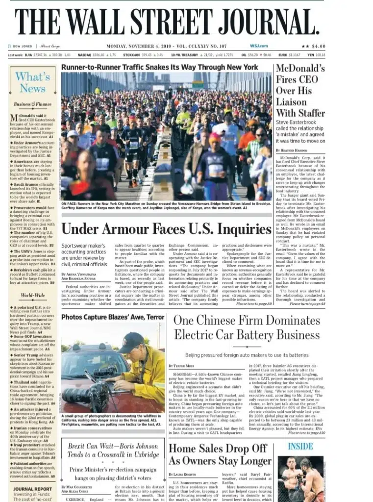The Wall Street Journal featuring a photograph by Josh Edelson (2)