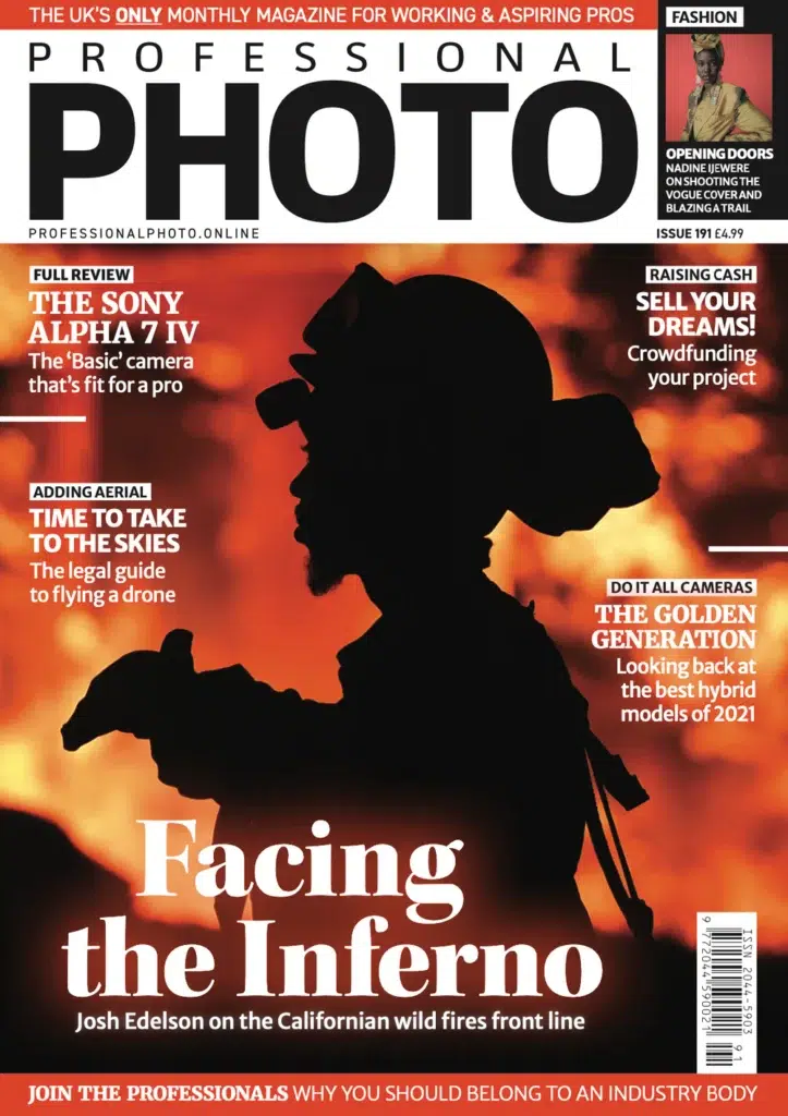 PHOTO magazine, smoke and flames over a California neighborhood in a photograph by Josh Edelson