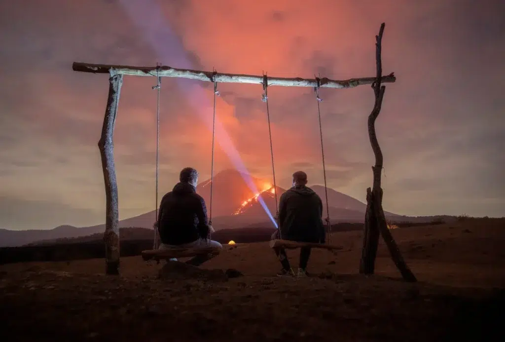 Volcanic eruption documentary photography by Josh Edelson for AFP