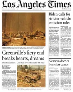 the Los Angeles Times — a California wildfire at its peak, photographed by Josh Edelson