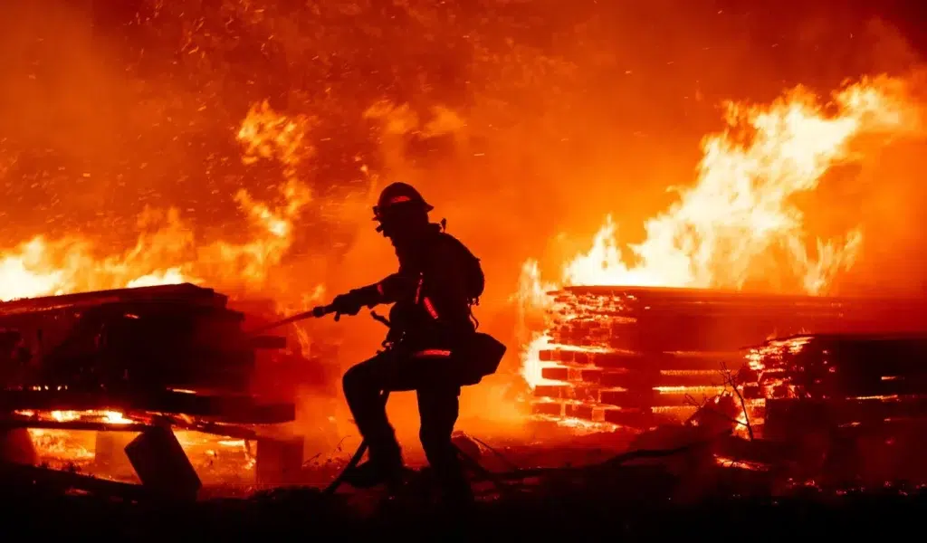 Gender Reveal Event Sparks 7,000-Acre California Wildfire, photo by Josh Edelson/AFP