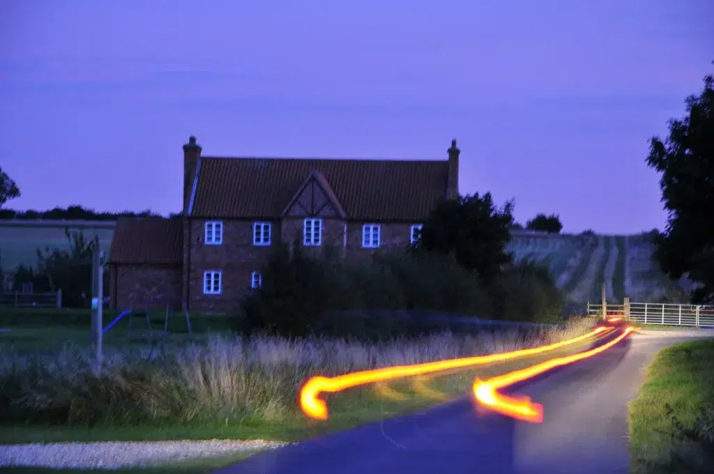Landscape lighting, Security lighting, documentary photography by Josh Edelson/AFP