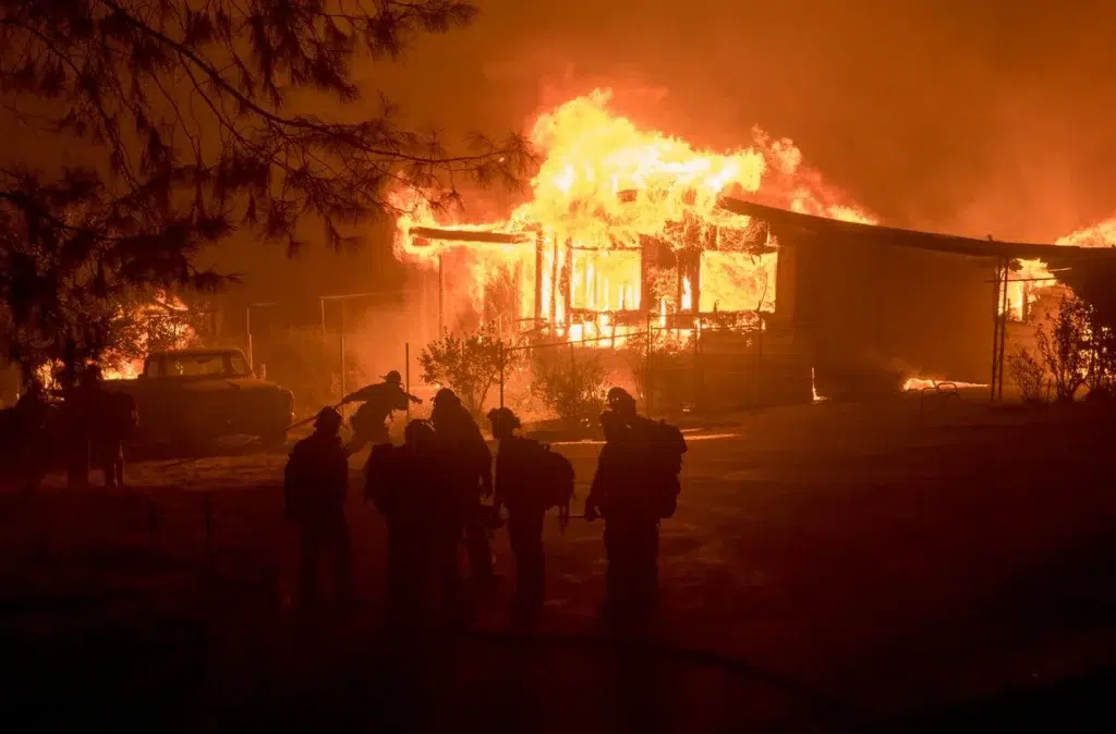 Thousands of Firefighters Confront Blazes Near Santa Barbara ..., photo by Josh Edelson/AFP