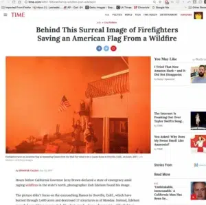 A press feature of Josh Edelson wildfire photography (press feature 3)