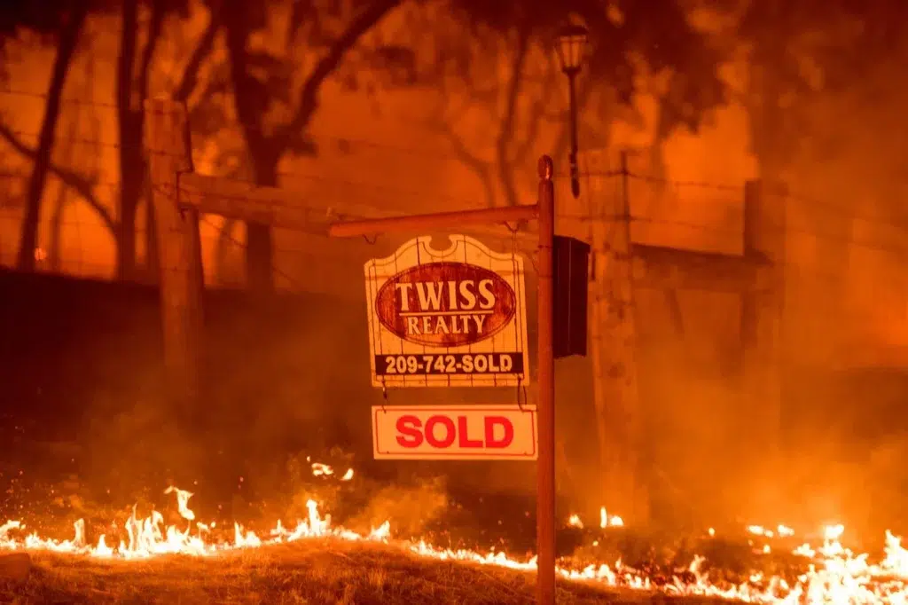 What color is smoke?, photo by Josh Edelson/AFP