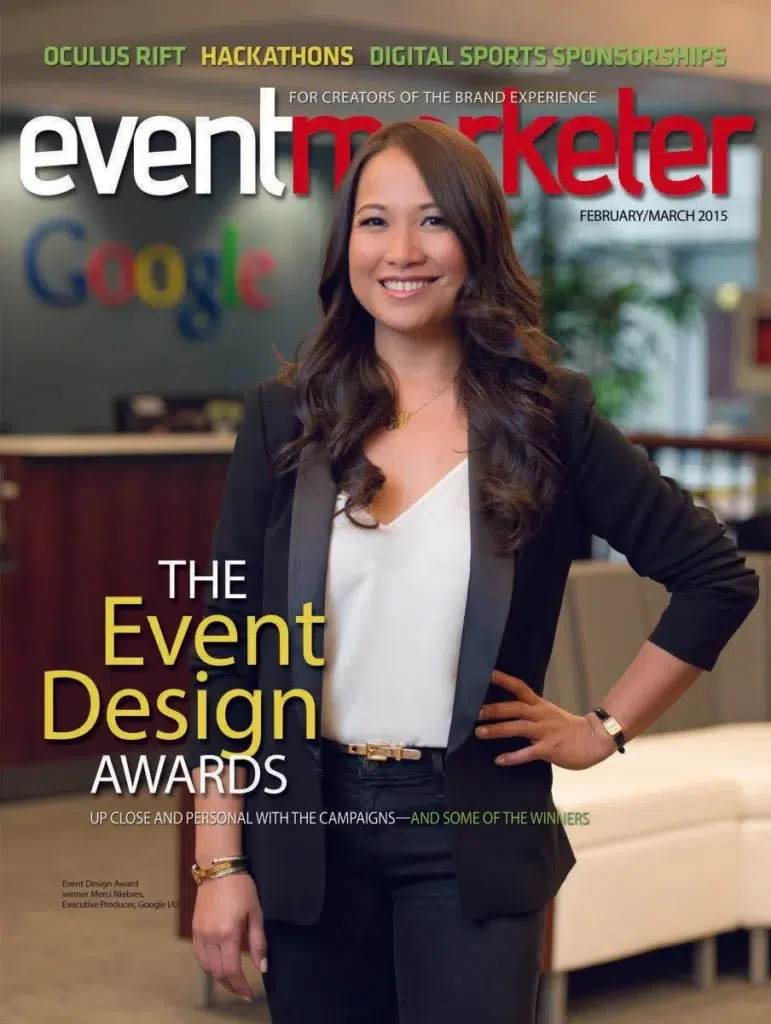 Event Marketer magazine cover featuring corporate-event photography by Josh Edelson