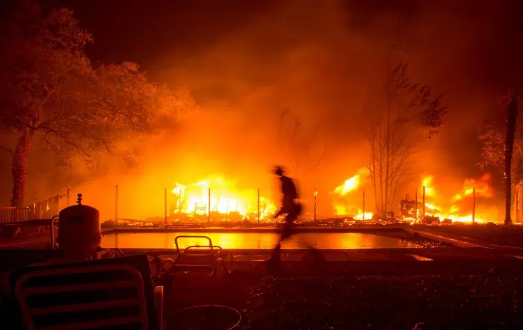 Raging wildfires bring death and destruction to California's wine ..., photo by Josh Edelson/AFP