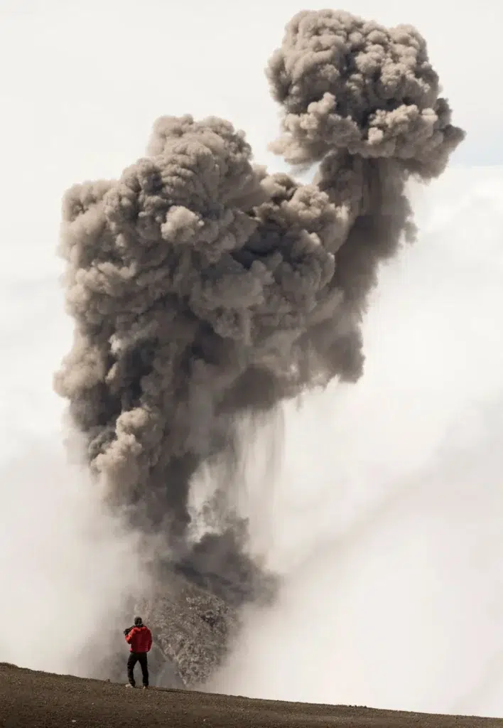 Volcanic eruption documentary photography by Josh Edelson for AFP