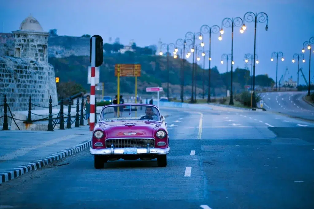 Vintage car, Antique car, documentary photography by Josh Edelson/AFP
