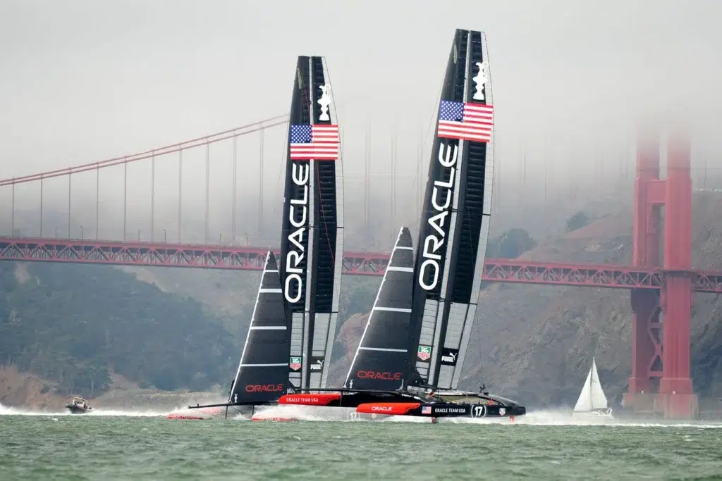 Yacht racing, Dinghy sailing, documentary photography by Josh Edelson/AFP