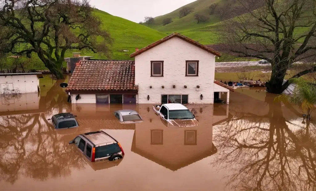 Deadly storms and flooding wreak havoc across California, photo by Josh Edelson/AFP
