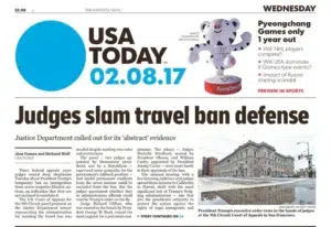USA Today featuring a photograph by Josh Edelson (3)
