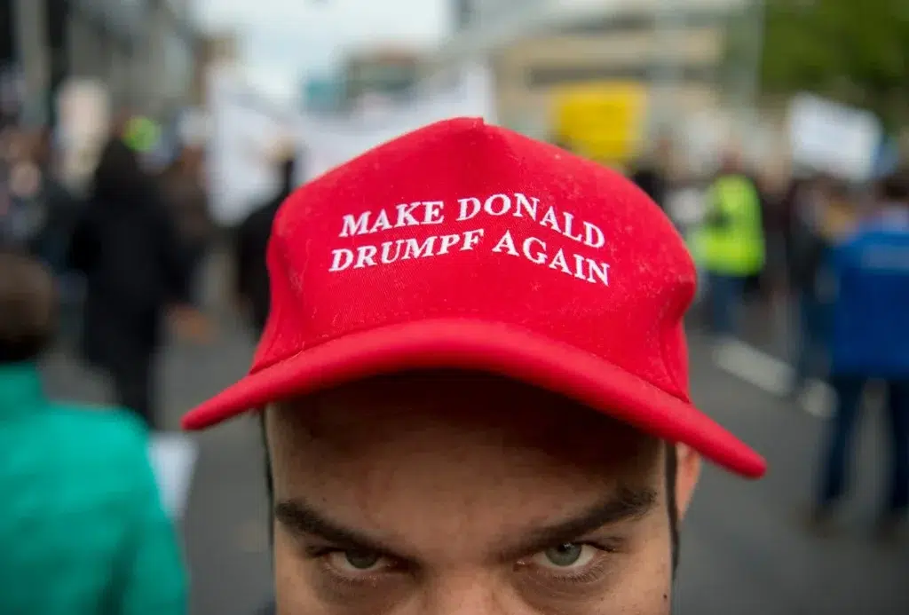 Baseball cap, documentary photography by Josh Edelson/AFP