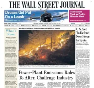 The Wall Street Journal — a California wildfire at its peak, captured by Josh Edelson