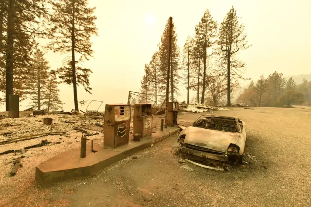 California wildfires leave trail of destruction, photo by Josh Edelson/AFP