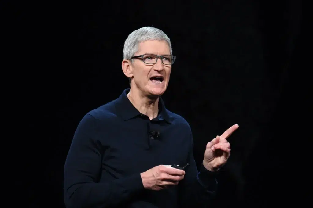 Tim Cook, Apple MacBook Pro, Chief Executive Officer, documentary photography by Josh Edelson/AFP