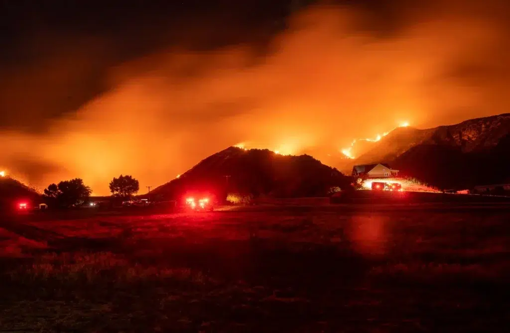 California's 'Apple Fire', the wildfire in pictures, photo by Josh Edelson/AFP