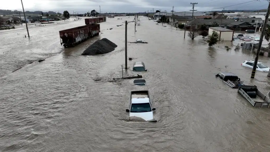 PHOTOS: Atmospheric river leaves California inundated, with ..., photo by Josh Edelson/AFP