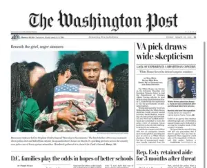 The Washington Post featuring a photograph by Josh Edelson