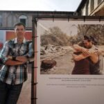 Josh at his Visa Pour L’image photo exhibition