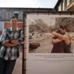 Josh at his Visa Pour L’image photo exhibition