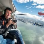 Josh photographing the Blue Angels from the sky