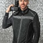 Josh testing a headshots backdrop