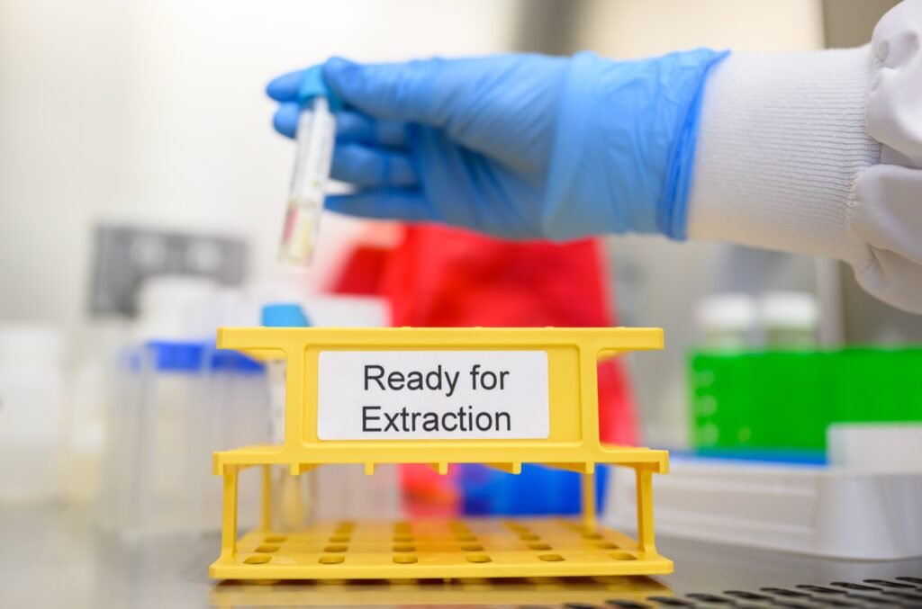 Biotech sample kits in a San Francisco life sciences laboratory, photography by Josh Edelson