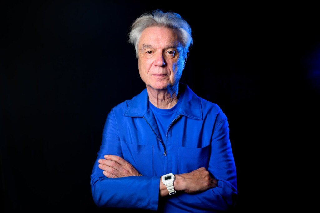 David Byrne, front man for talking heads, shot for LA Times, Corporate headshot by San Francisco photographer Josh Edelson