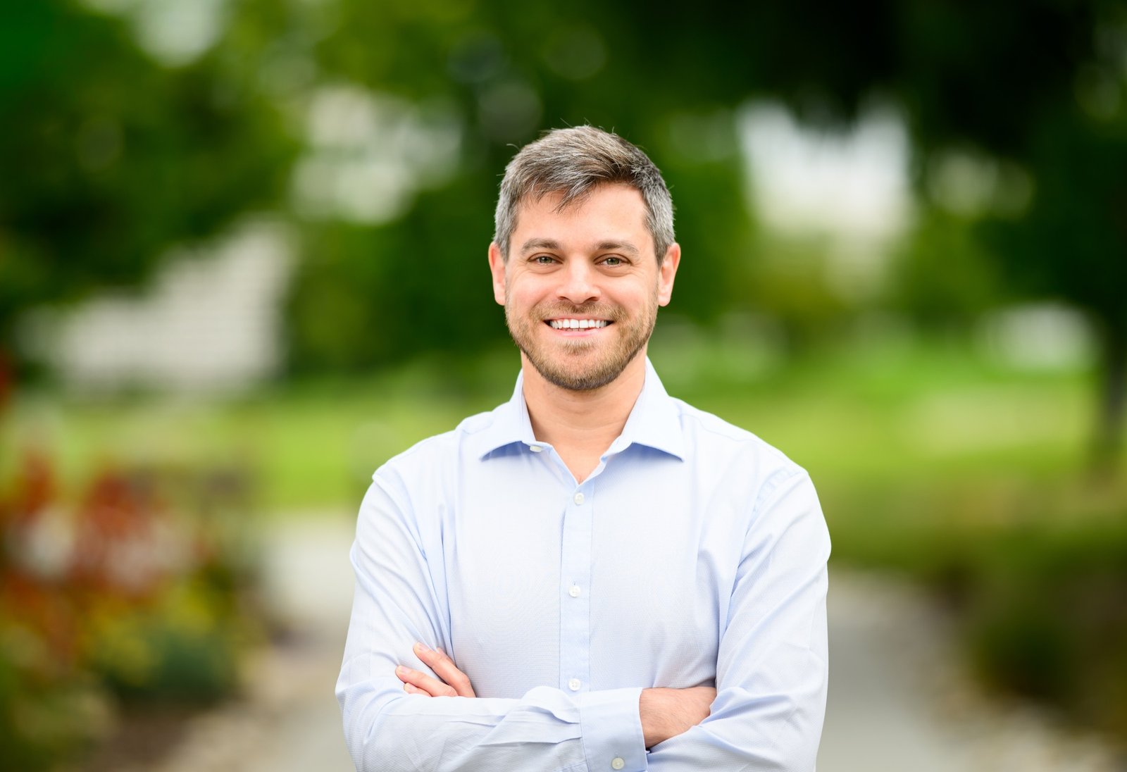 BigPanda leadership team headshot outdoors with natural light, photographed by Josh Edelson