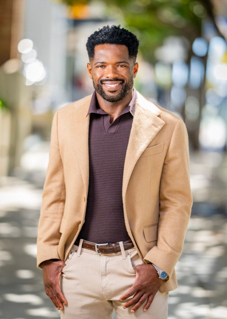 Kevin Caldwell of Ossium Health, editorial portrait on a San Francisco street
