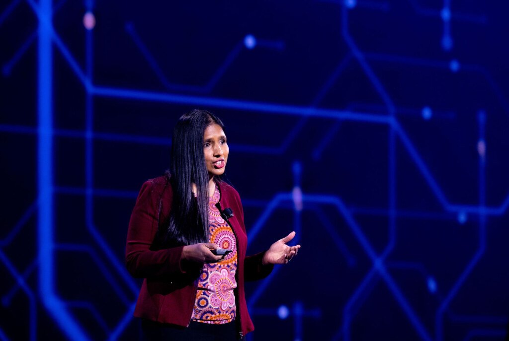 Amazon re:MARS conference in Las Vegas, keynote photography by Josh Edelson