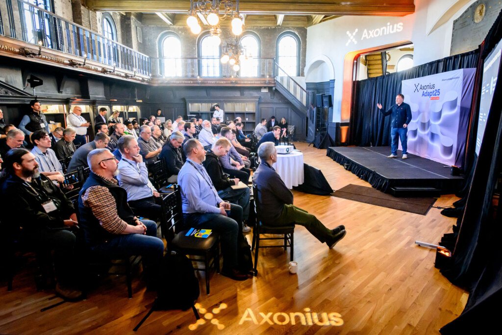 Axonius Adapt25 road show in Boston, corporate event photography by Josh Edelson