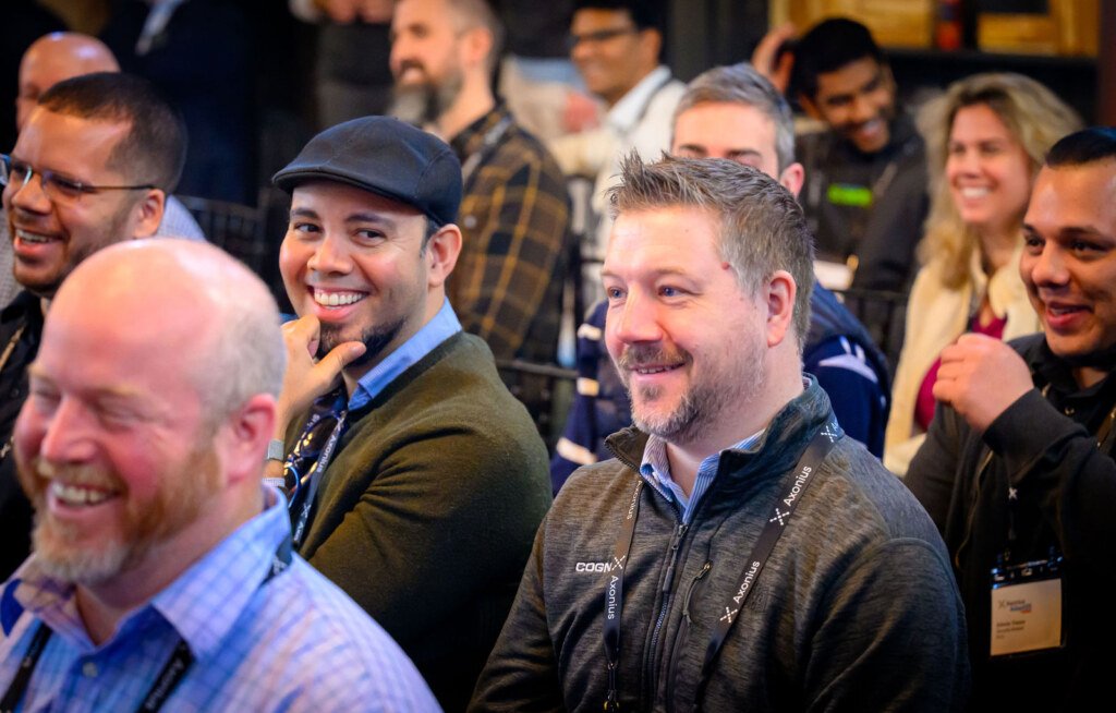 Axonius Adapt25 road show in Boston, corporate event photography by Josh Edelson