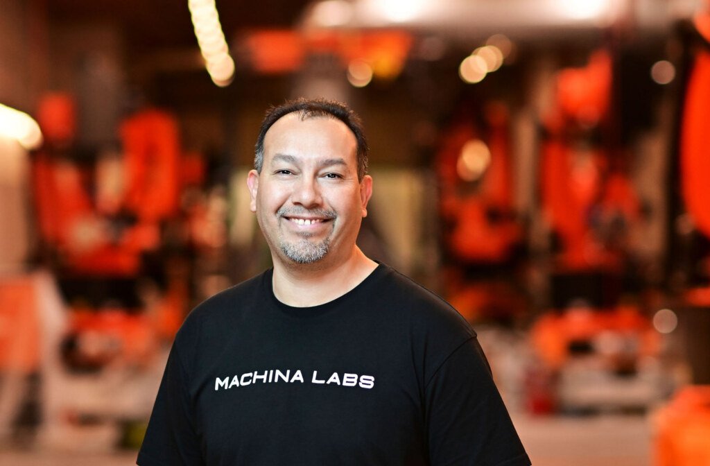 Machina Labs team headshots on the robotics factory floor in Los Angeles by Josh Edelson