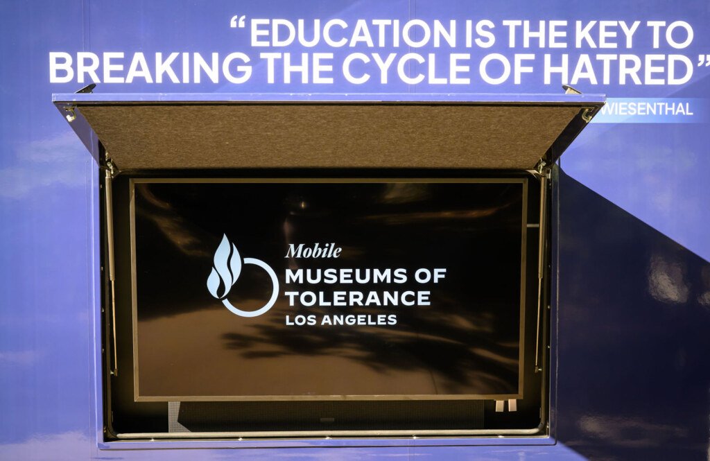 Simon Wiesenthal Center Mobile Museum of Tolerance at the California State Capitol in Sacramento, event photography by Josh Edelson