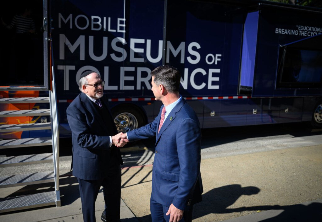 Simon Wiesenthal Center Mobile Museum of Tolerance at the California State Capitol in Sacramento, event photography by Josh Edelson