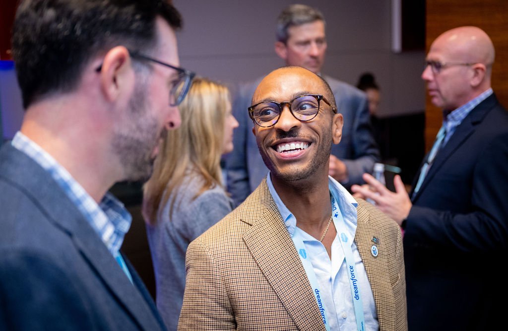 Service to Salesforce Summit at the St. Regis San Francisco during Dreamforce week, corporate event photography by Josh Edelson